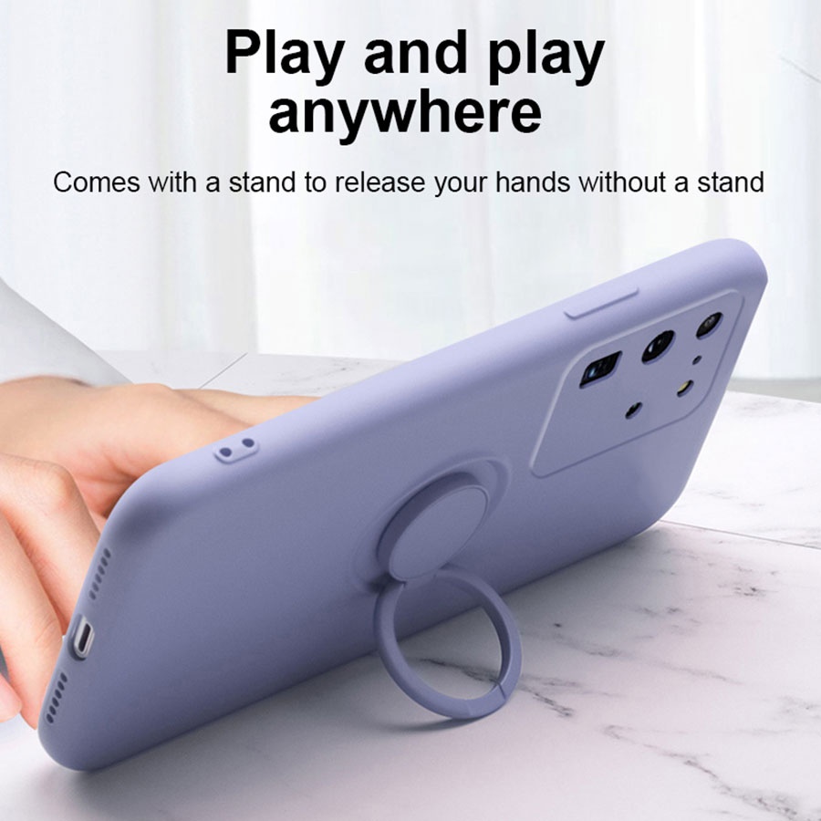 Ốp điện thoại có nhẫn đỡ từ tính cho Samsung Galaxy S20 Plus S21 Ultra S21