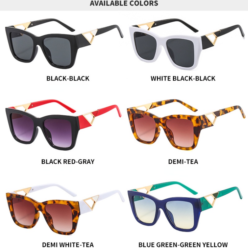 (JIUERBA) Kính Mát Thời Trang Phương Tây Thiết Kế Mới