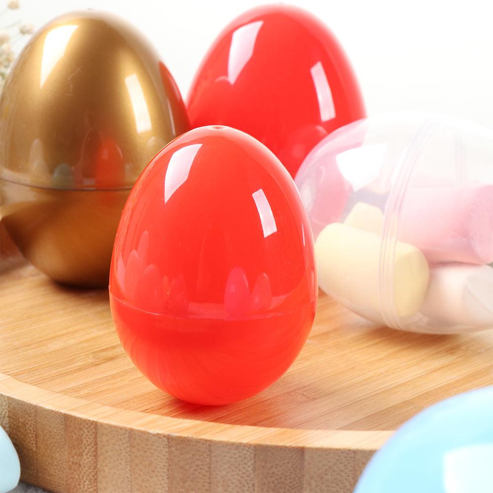 MUVAKO 1pcs Easter Eggs Toys Accessories Easter Decor Add Treats Hollow Plastic
