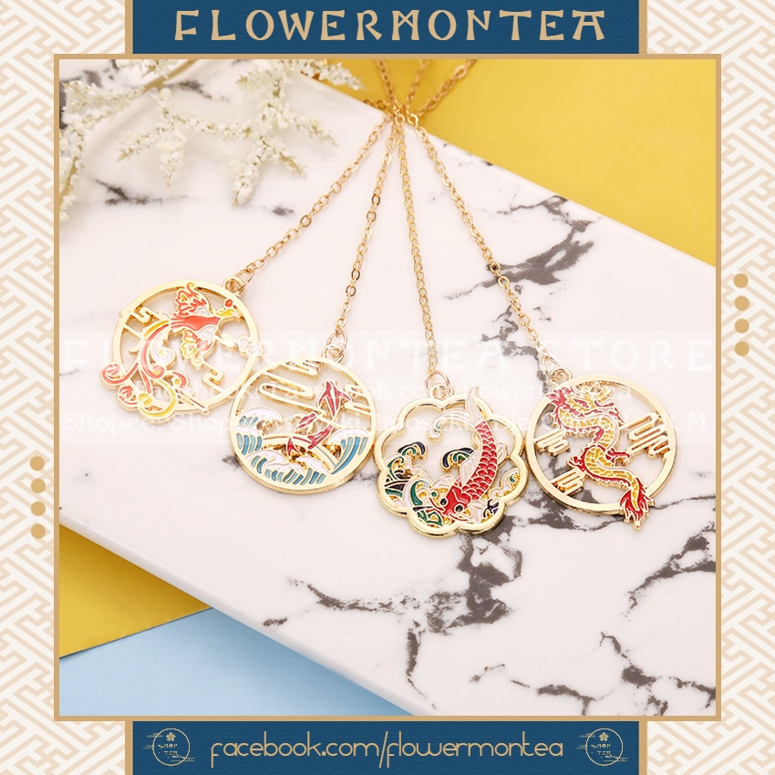 Thẻ Đánh Dấu Sách | Bookmark Dây Kim Loại - Cổ Phong 02