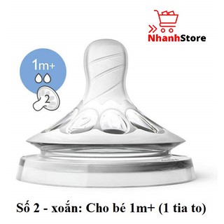 [Hộp đơn] Bình sữa Avent Nautural 260ml [Núm số 2, 1 tháng+]