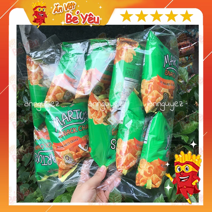 Bim bim oishi snack chay vị da heo quay (bịch 10 gói 15g)