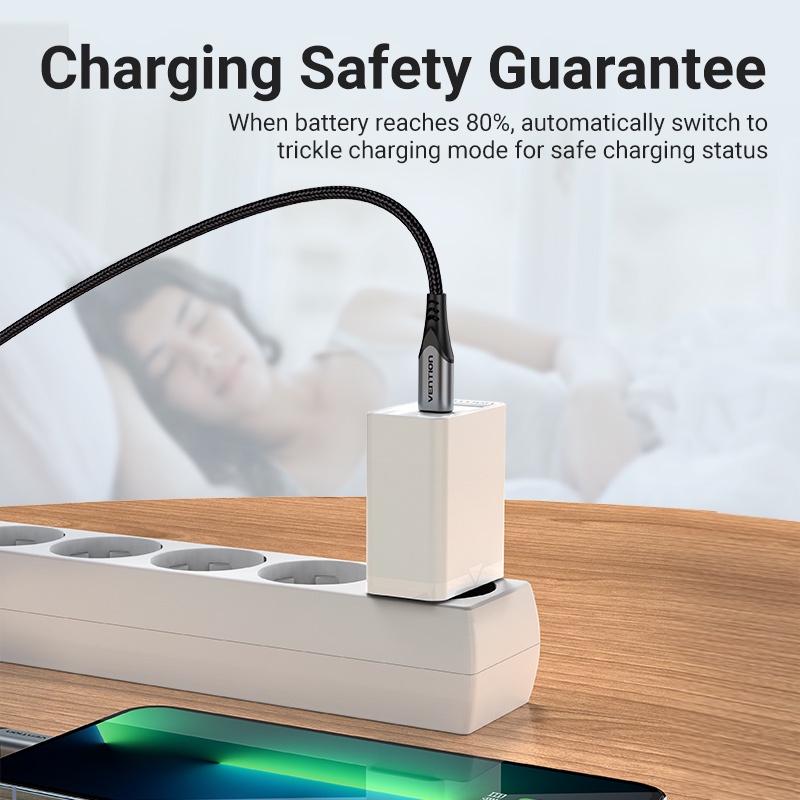 Củ sạc nhanh Vention 30W USB C Type C QC3.0 dành cho Samsung Xiaomi Huawei