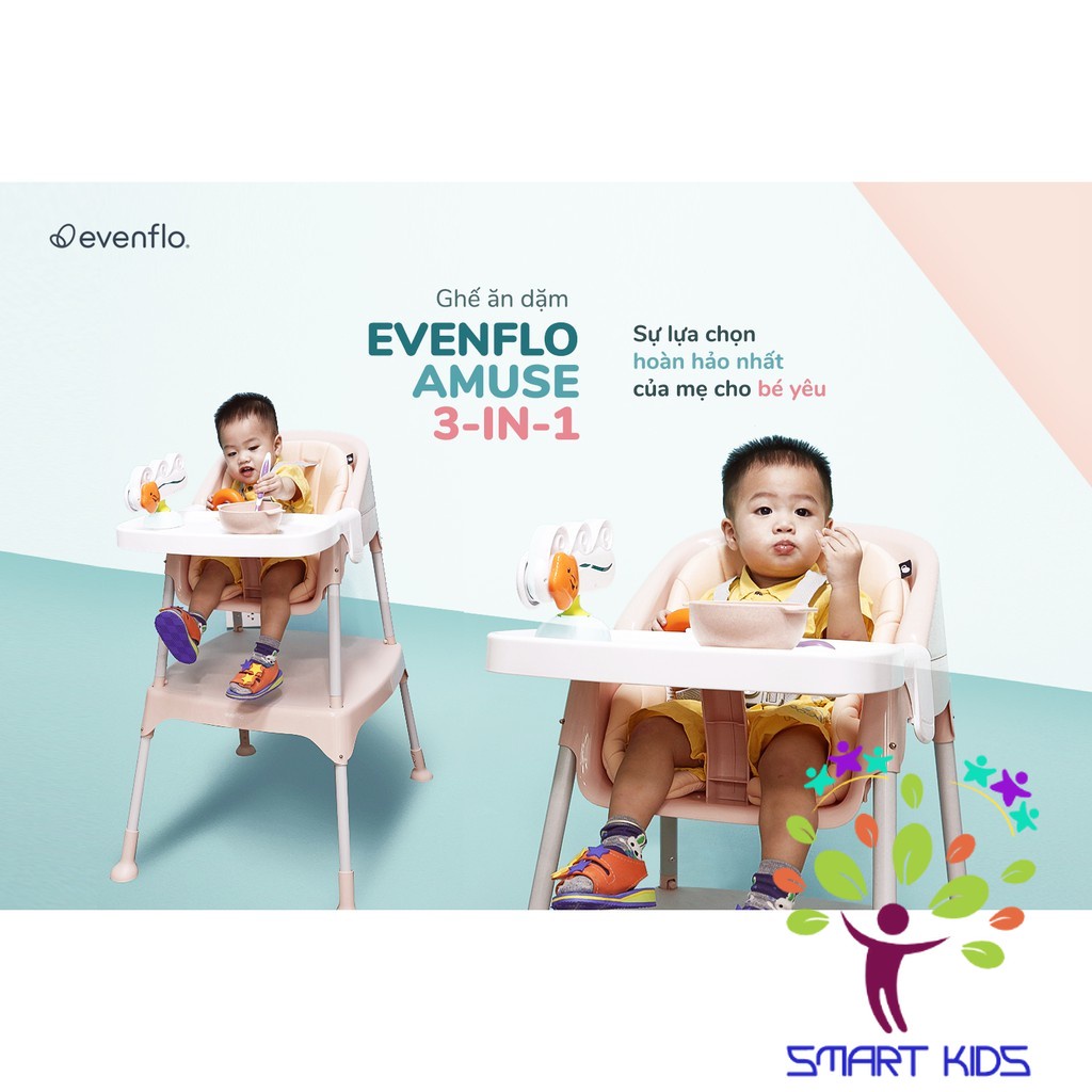 Ghế ăn dặm Evenflo Amuse Trilo 3-in-1