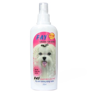 Xịt tắm khô chó fay groom dog 200ml