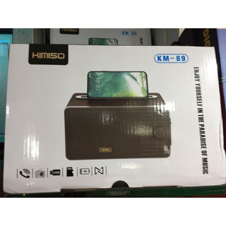 Loa Bluetooth cao cấp Kimiso KM-89 vỏ gỗ