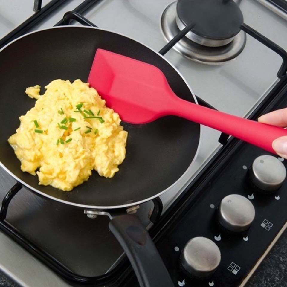 Bộ 5 phới chổi spatula silicon đỏ