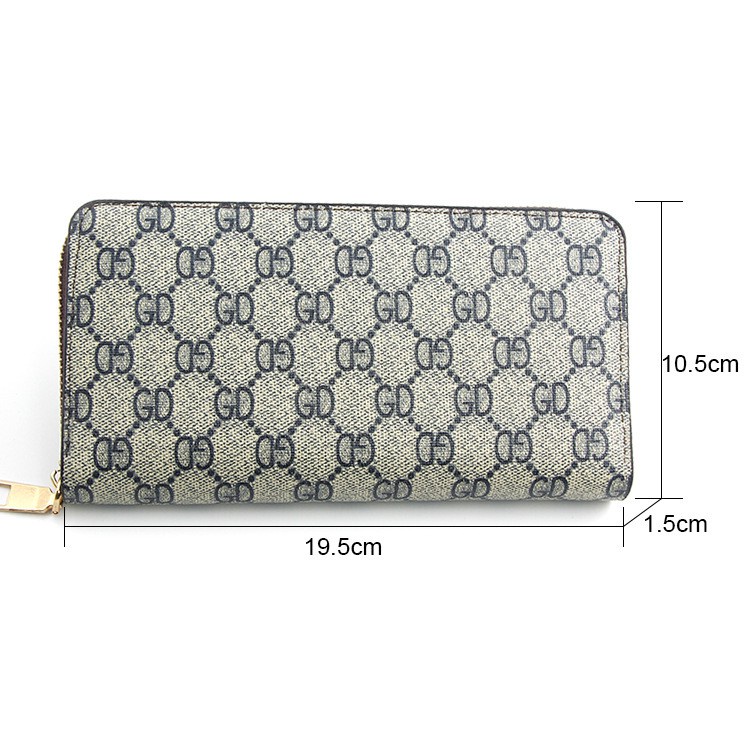 Ví Dài Nam Nữ Sang Chảnh GD & Hoa Khóa Kéo Cầm Tay