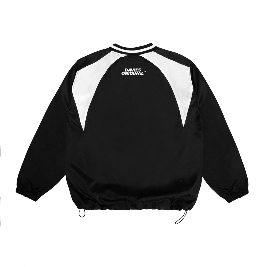 Áo tay dài form rộng màu đen local brand DAVIES DEE Hockey Shirt