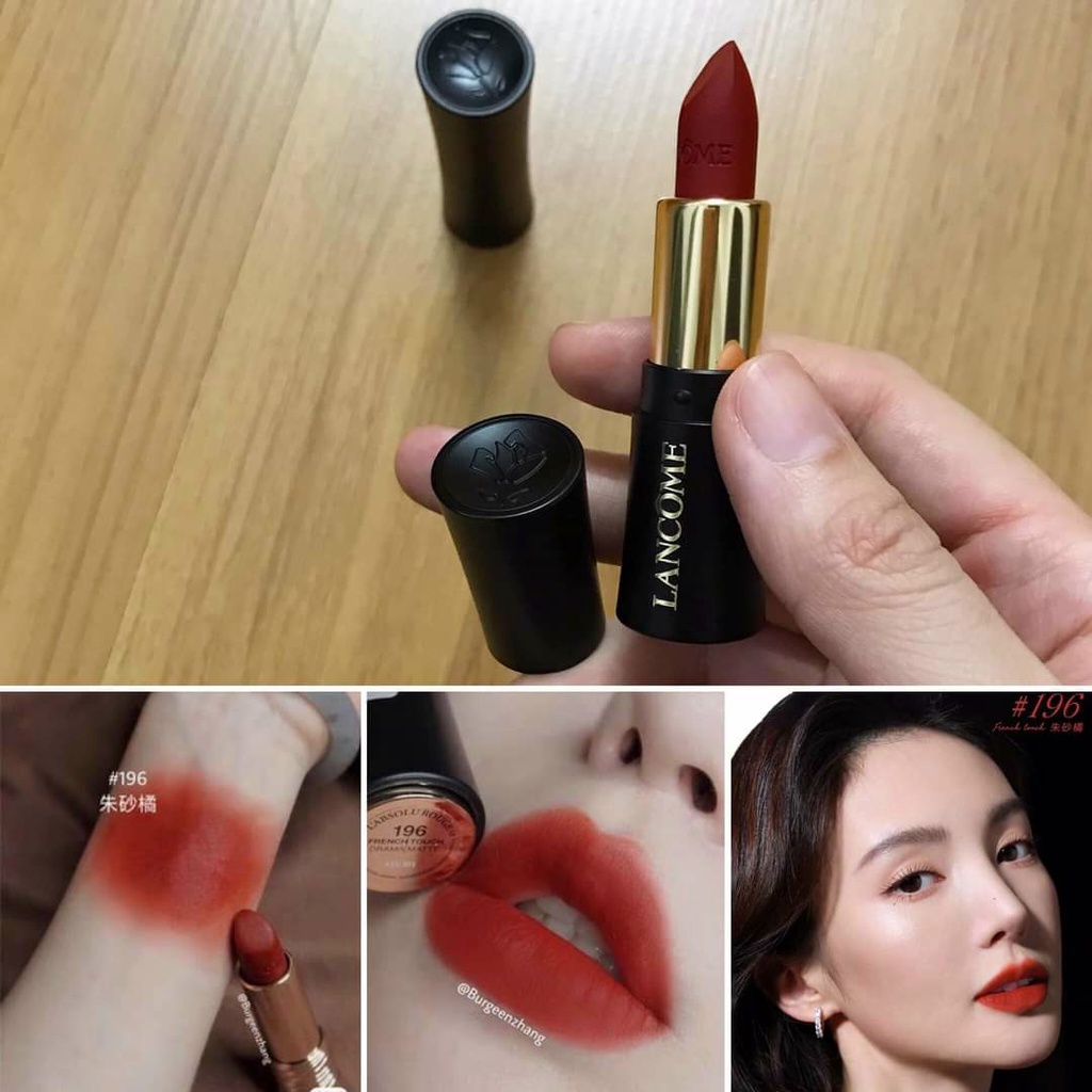 SON LANCOME MÀU 196 CAM CHÁY MINI