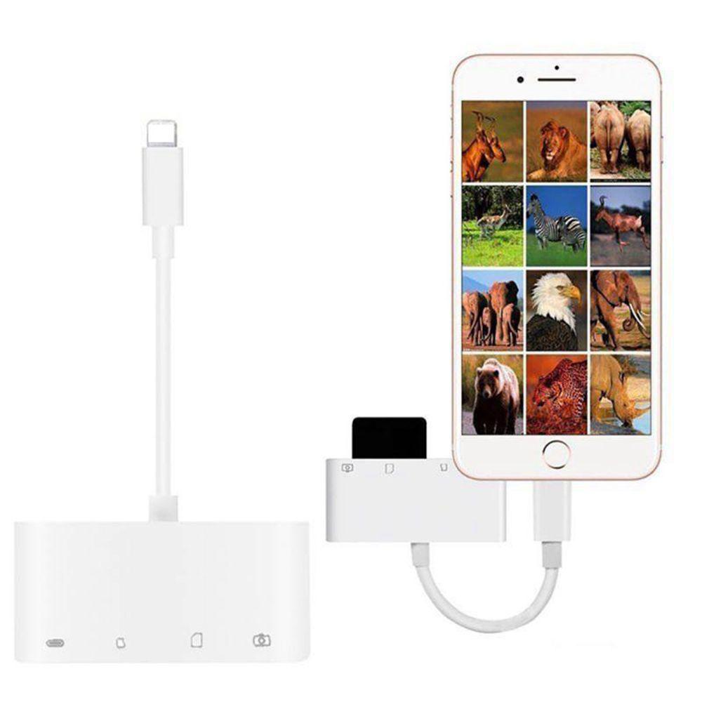 Đầu Chuyển Đổi OTG IOS Light-ning Sang SD TF USB Cho iPhone X XS MAX XR 6 7 8 iPad