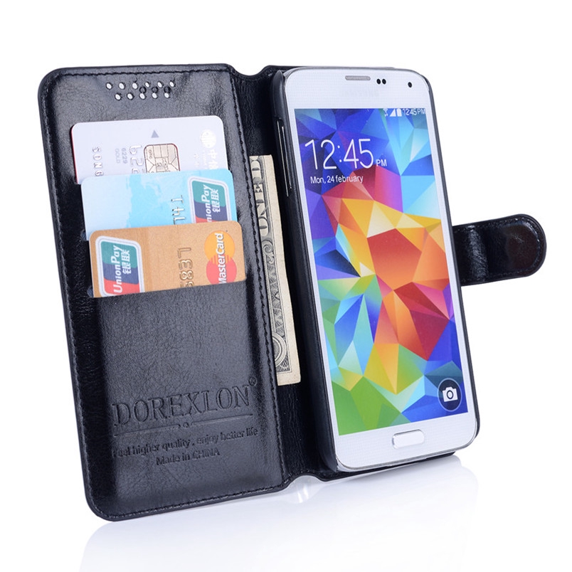Ốp điện thoại da đế lật có ngăn đựng thẻ sang trọng cho LG MAGNA G4C H522Y H502F H500F H525N