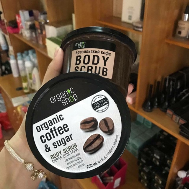 Tẩy da chết Body Cafe Organic