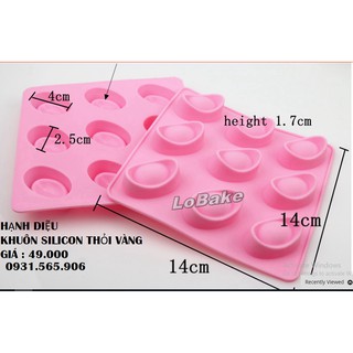 Khuôn Silicone Thỏi Vàng
