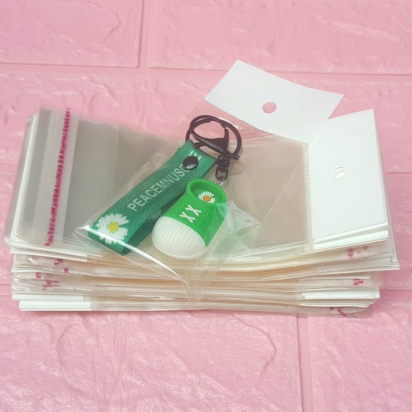 100g  Túi Opp dán mép  7x10cm  - Túi nilon băng keo dán miệng
