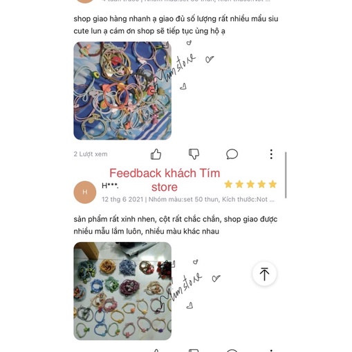 SET 30-50 SỢI THUN CỘT TÓC NHIỀU MẪU CUTE, MIX MẪU CÓ TÂM ĐỦ MẪU ĐỦ MÀU