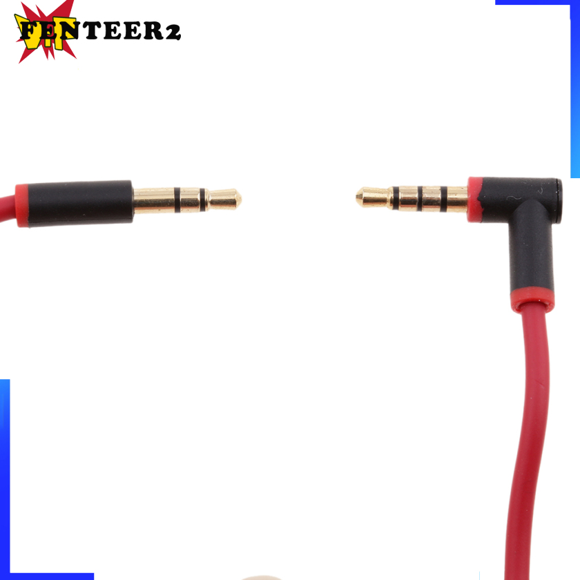 (Fenteer2 3c) Thay Thế Cổng 3.5mm Audio Aux Cable For Monster Beats Studio Hd Pro Red