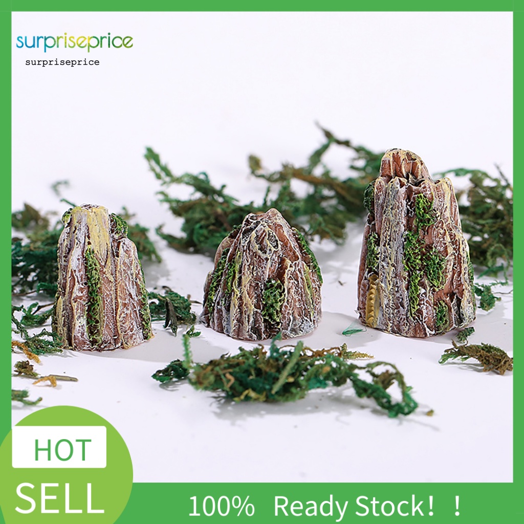 Bể Cá Mini Kết Cấu Núi Đáng Yêu Để Bàn Trang Trí Văn Phòng / Vườn Cây