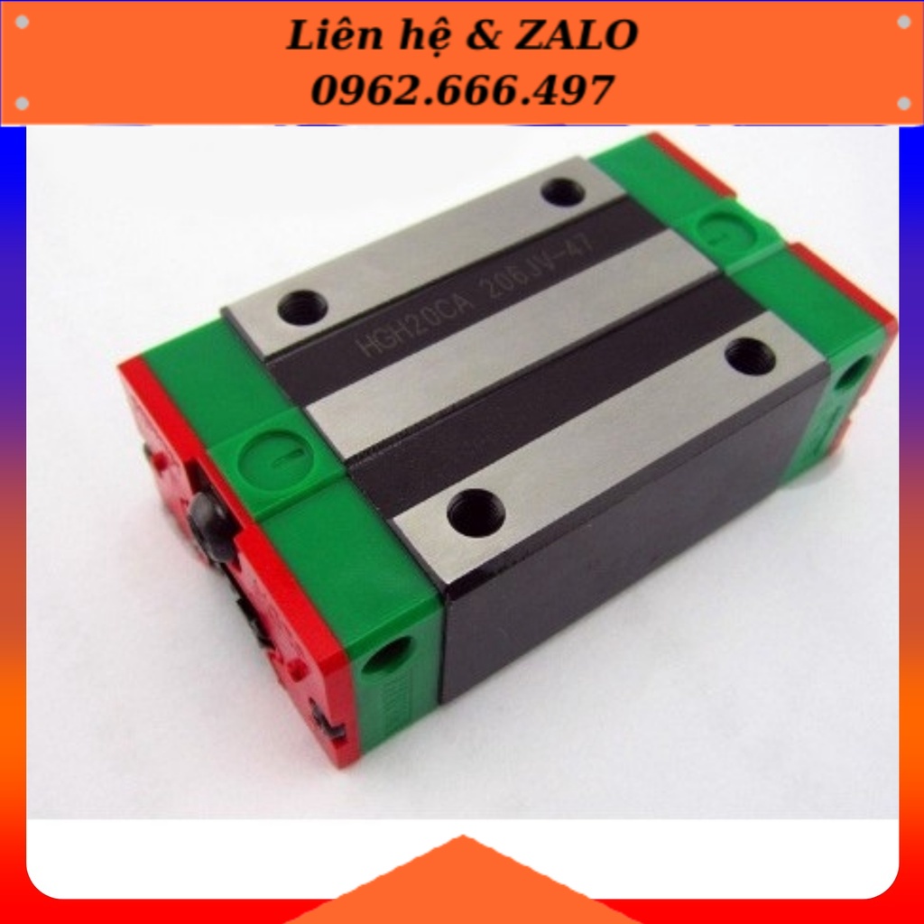 [Phụ Kiện CNC] Block Con Trượt Bi Trượt Vuông Tiêu Chuẩn Hiwin HGH HGH20CA | HGH20
