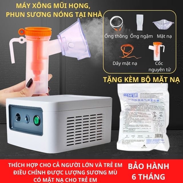 [PHIÊN BẢN CAO CẤP 2022] Máy Xông Mũi Họng, Máy Xông Khí Dung Giúp Khử Khuẩn, Thông Thoáng Mũi H