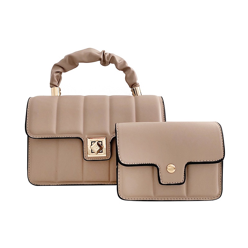 Túi Đeo Vai Cầm Tay Một Bên Họa Tiết Dập Nổi Hoa Văn Kẻ Ô Cổ Điển Dành Cho Bạn Nữ