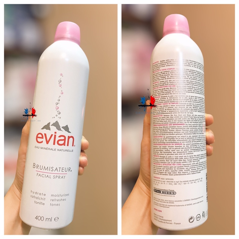 XỊT KHOÁNG EVIAN 400ml