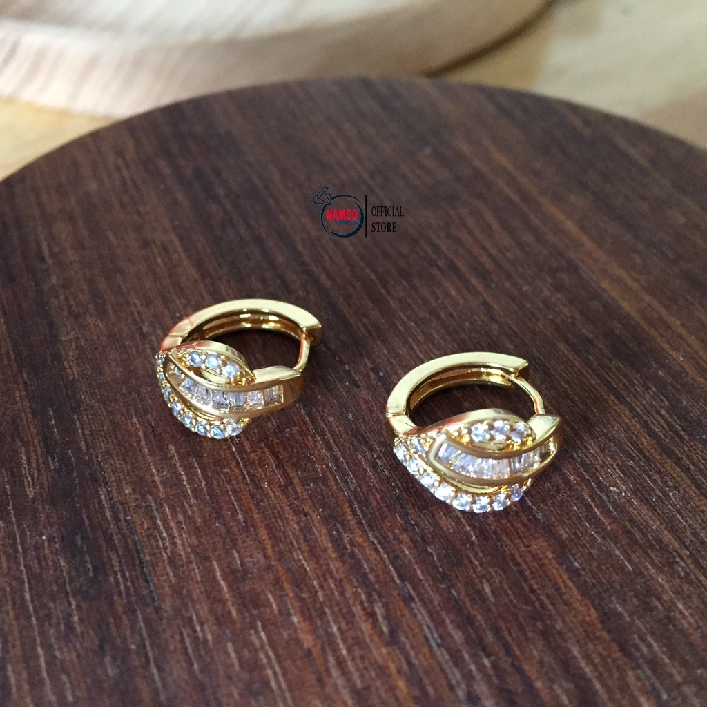 Khuyên Tai Đính Đá T593 sát tai Namoo Jewelry