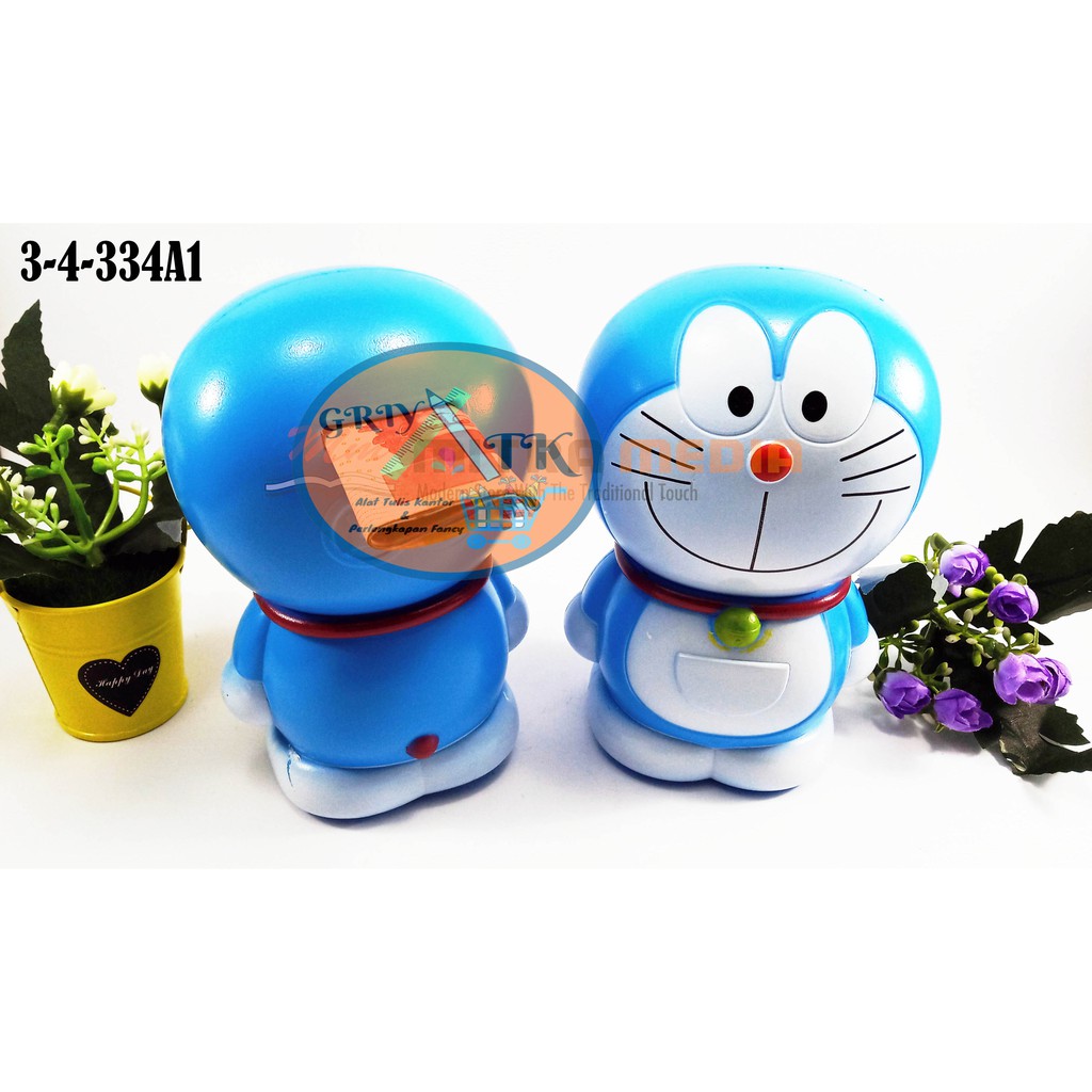 Ống Heo Tiết Kiệm Hình Doraemon Bằng Nhựa Dễ Thương Xinh Xắn