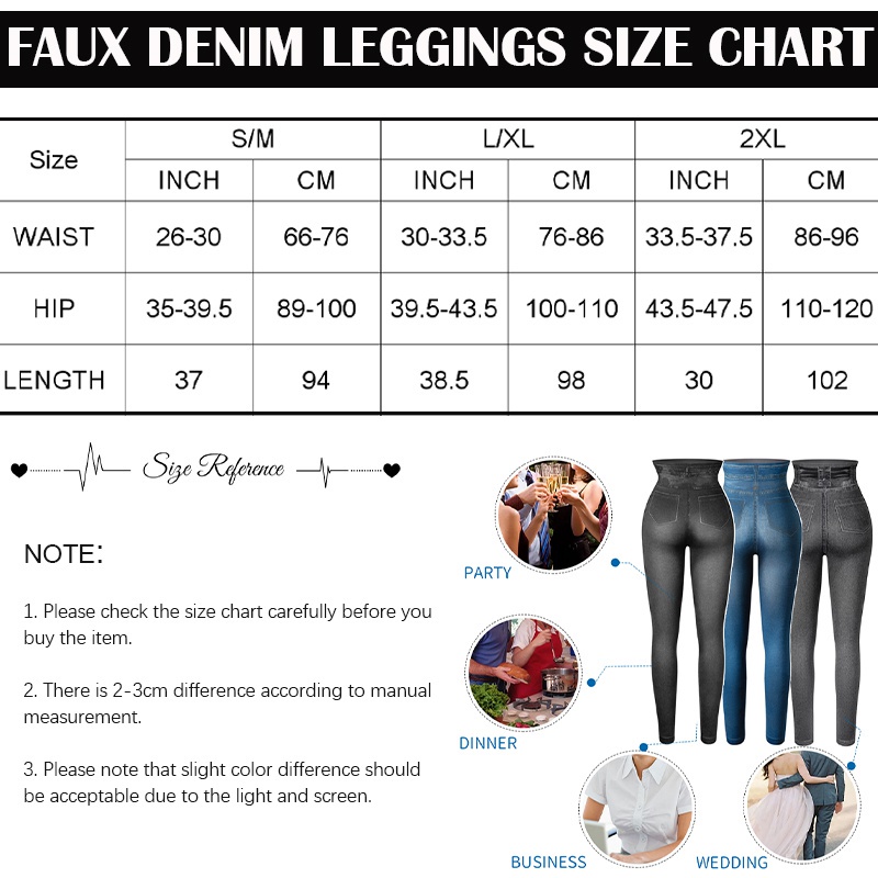 Quần Legging Giả Jeans Thời Trang Cho Nữ