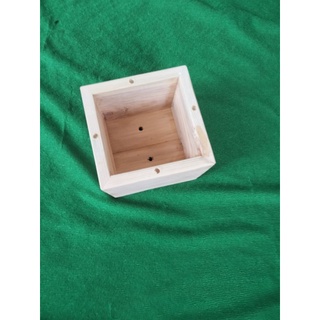 Chậu gỗ vuông 12cm