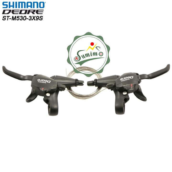 Tay đề xe đạp - Tay bấm xã Shimano Deore ST-M530 3x9 Speed - Chính hãng Japan