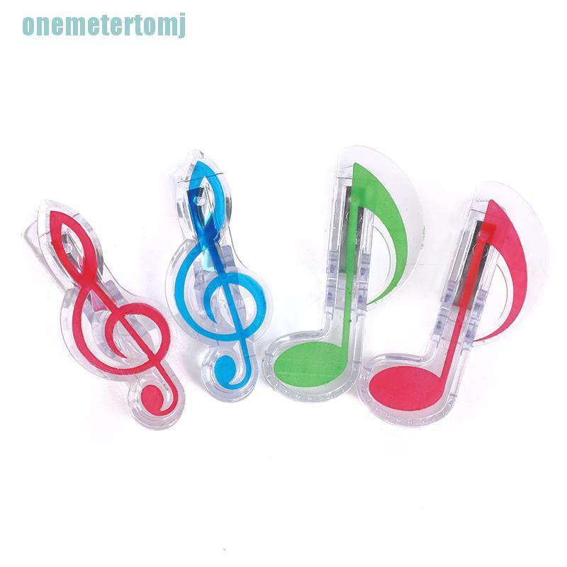 【ter】5Pcs Book Paper Sheet Clips Mini Music Folder Clips Decor Musical Notation Clips