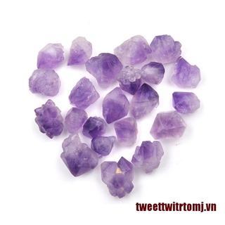 Set 5 viên đá fluorite tím tự nhiên