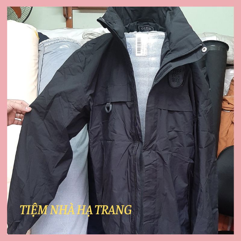Áo gió nam VNXK, áo khoác gió nam chống nước VNXK không mũ