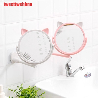 (Hàng Mới Về) Gương Trang Điểm Gắn Tường Có Thể Gập Lại Tiện Lợi Dành Cho Phòng Tắm