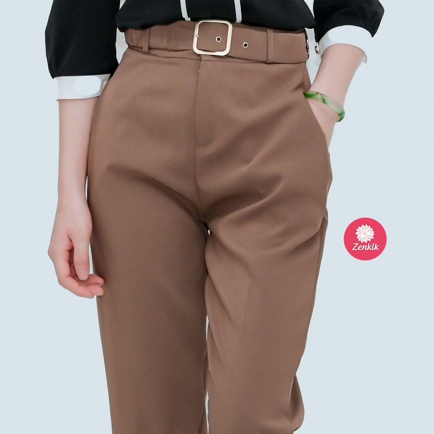 Quần âu nữ thời trang Zenkik kèm đai dáng trẻ trung hiện đại QT07 | BigBuy360 - bigbuy360.vn