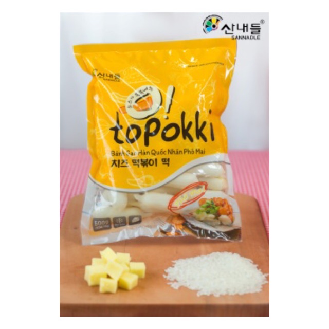Bánh gạo hàn quốc nhân phô mai