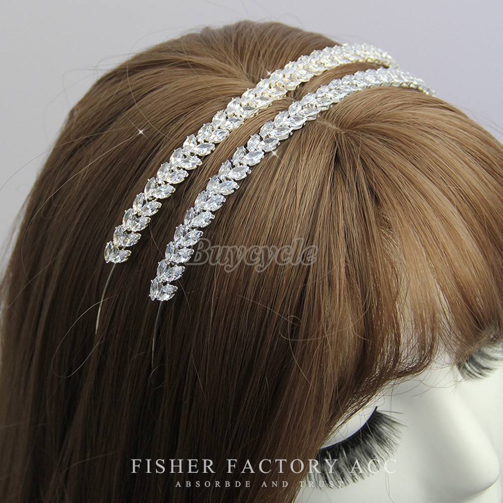 Băng Đô Thiết Kế Đơn Giản Đính Đá Zircon Thời Trang Cho Nữ