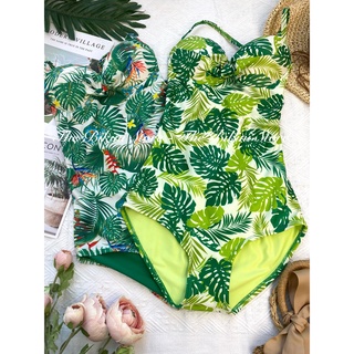 Bikini một mảnh cột dây họa tiết bông hoa nổi bật, gọi cảm