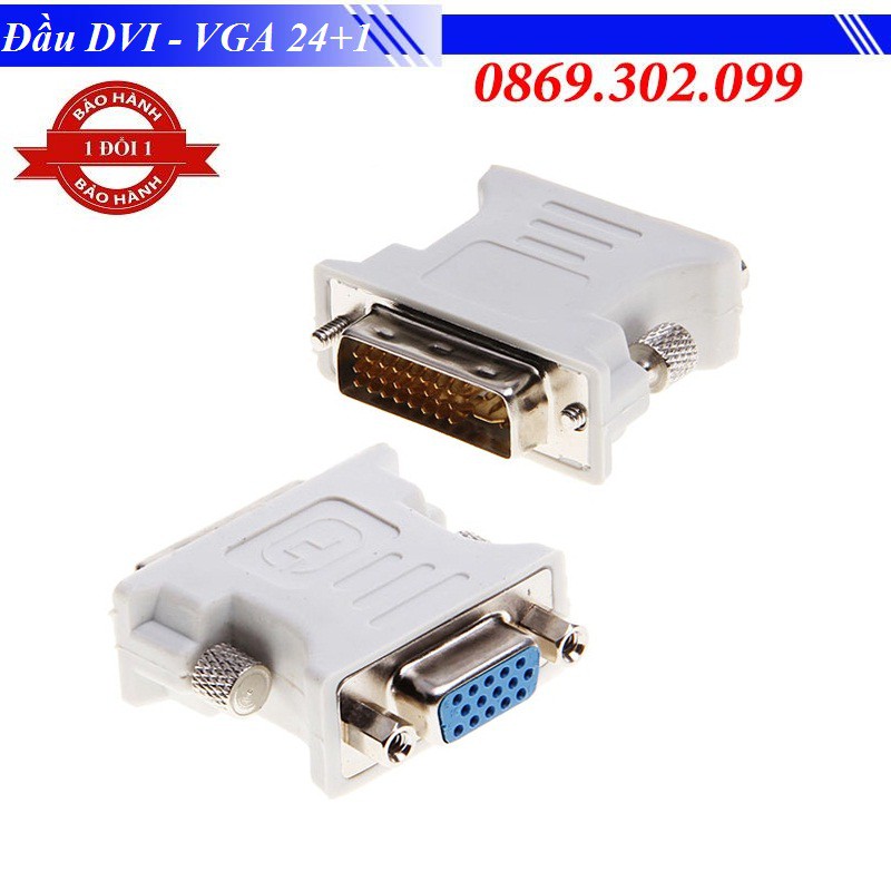 [Mã ELHACE giảm 4% đơn 300K] Đầu chuyển DVI - VGA 24+1