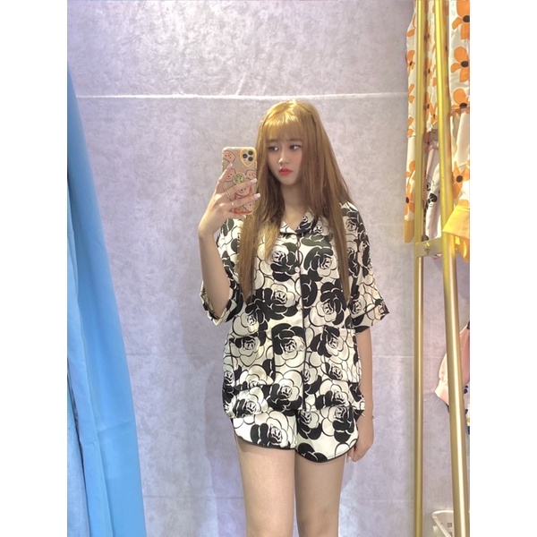 Đồ mặc nhà pijama nữ , đồ đùi