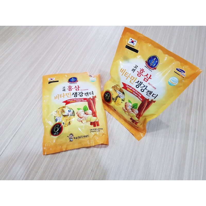 Kẹo sâm gừng vitamin 365 Hàn Quốc 300g