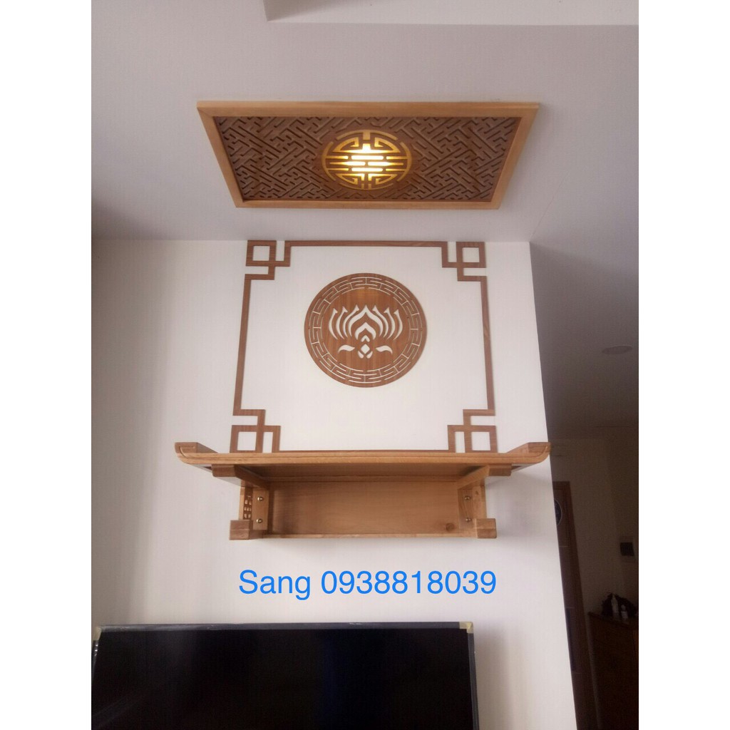 Bàn thờ treo tường trọn bộ 61*41