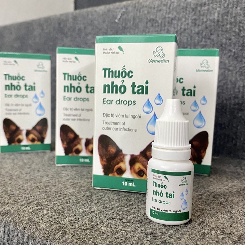 Thuốc đặc trị viêm tai cho chó mèo Vemedim