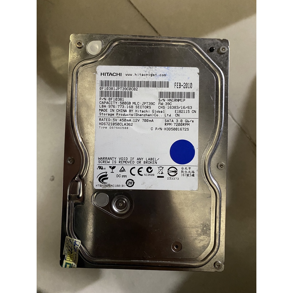 HDD 500GB WD, Toshiba, Seagate new tray bảo hành 12 tháng chính hãng