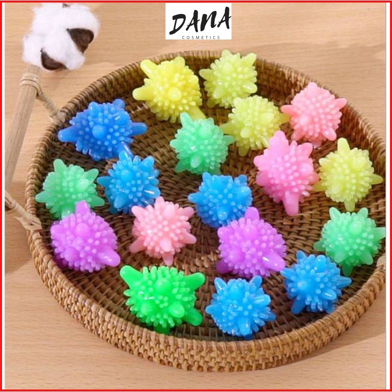 Bóng giặt là giúp làm phẳng quần áo random color bóng nhím cầu gai giặt đồ máy giặt siêu sạch bóng giặt quần áo DANA