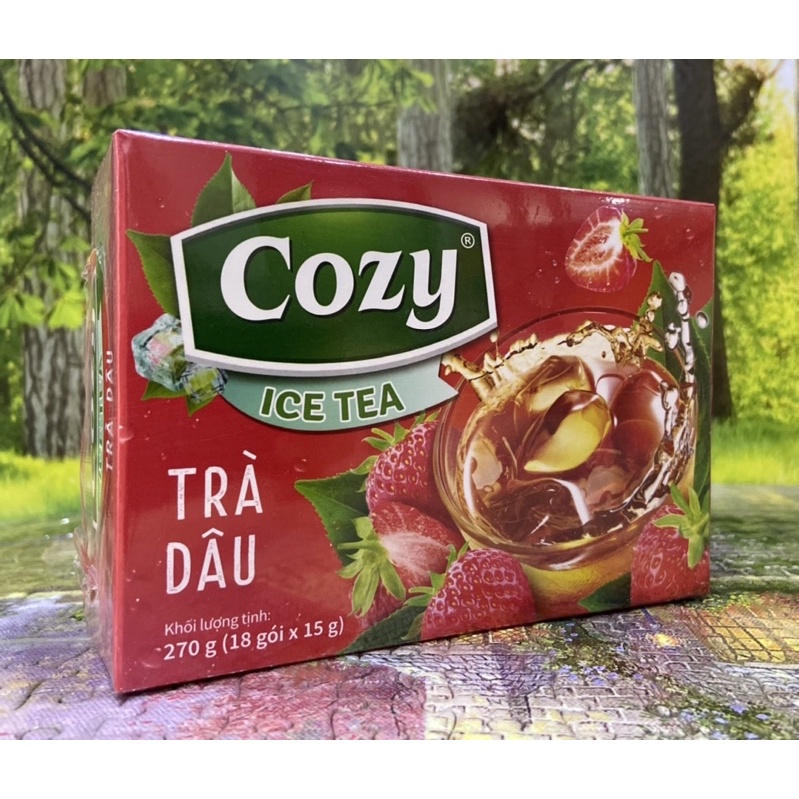Trà dâu Hòa Tan Cozy hộp 240g (16 gói x 15g)