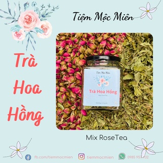 Hộp Trà hoa hồng mix cỏ ngọt hỗ trợ giảm cân, đẹp da chữa đau bụng kinh