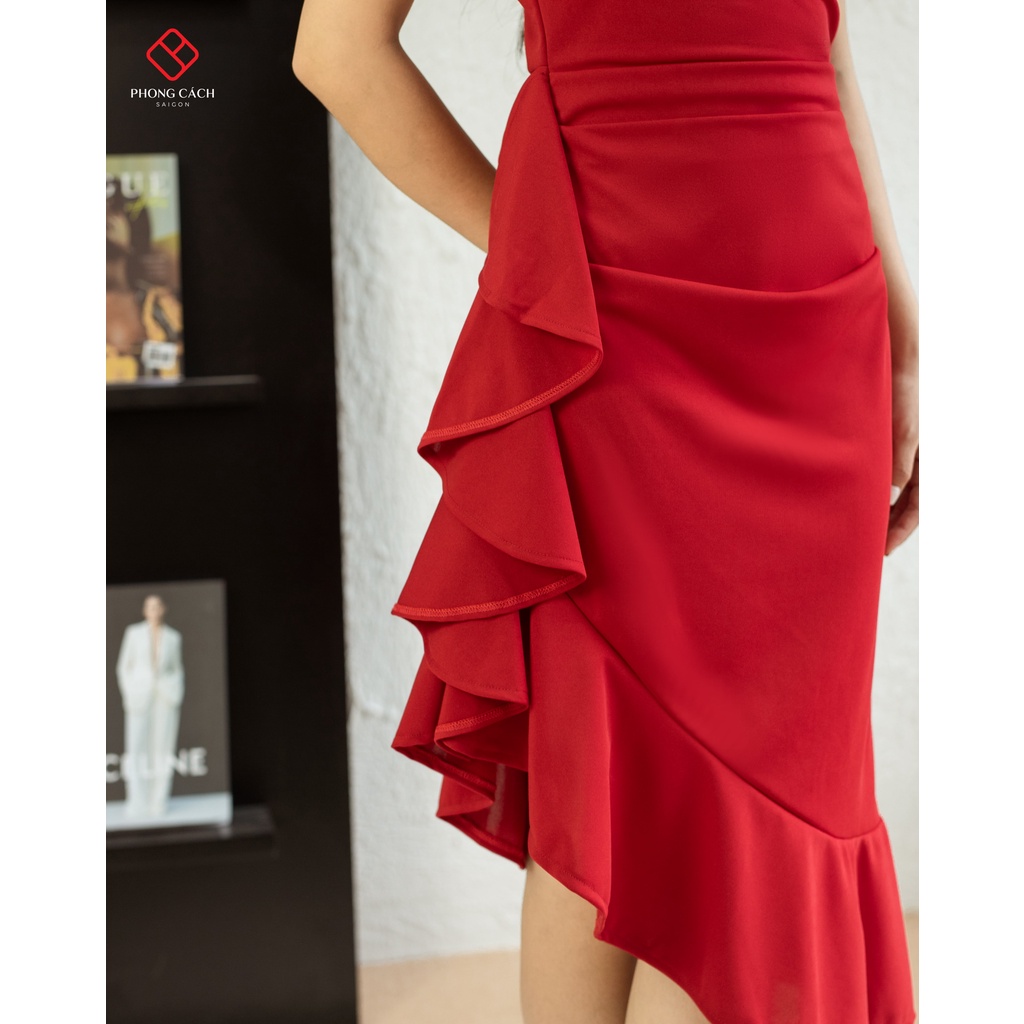 Đầm body đuôi cá phối ren SD1377 Phong Cách SAIGON