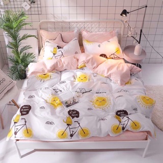 Set drap + 2 vỏ gối đầu và 1 vỏ ôm